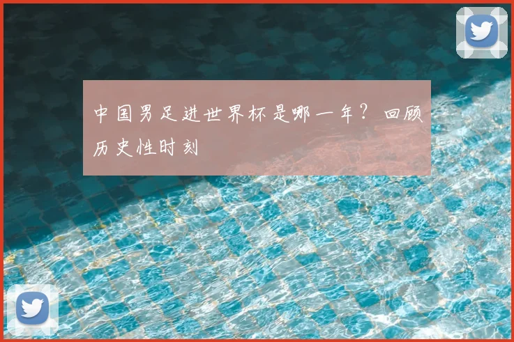 中国男足进世界杯是哪一年?回顾历史性时刻